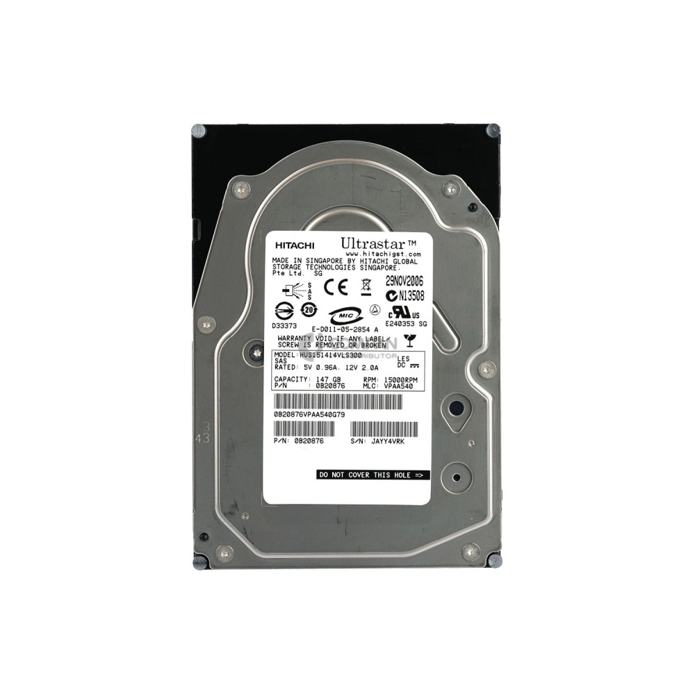 HUS151414VLS300 HITACHI HDD 147GB 15K SAS 3G 3.5" LFF